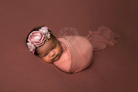 1-17-18_47A2531 teresa carmouche photogrpahy,newborn photography, swaddled newborn, newborn smiles,baton rouge newborn photographer, neworleans photographer, flower